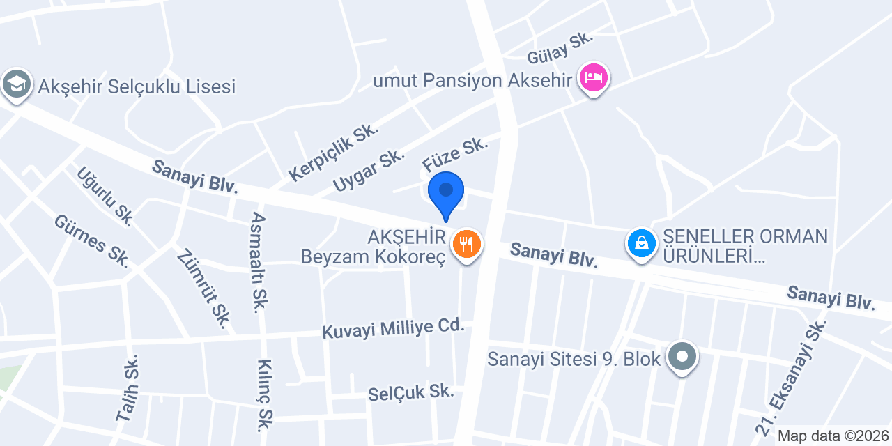 Bahce Motor konumu
