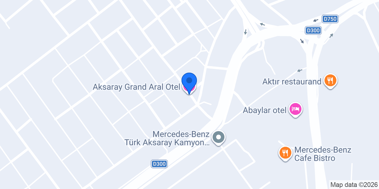 Aksaray Grand Aral Otel konumu