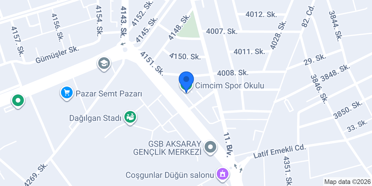 Cimcim Spor Okulu konumu
