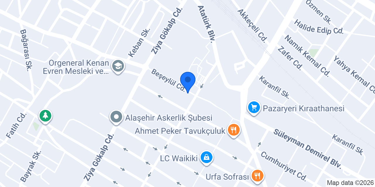 Yeşilyurt Eczanesi konumu