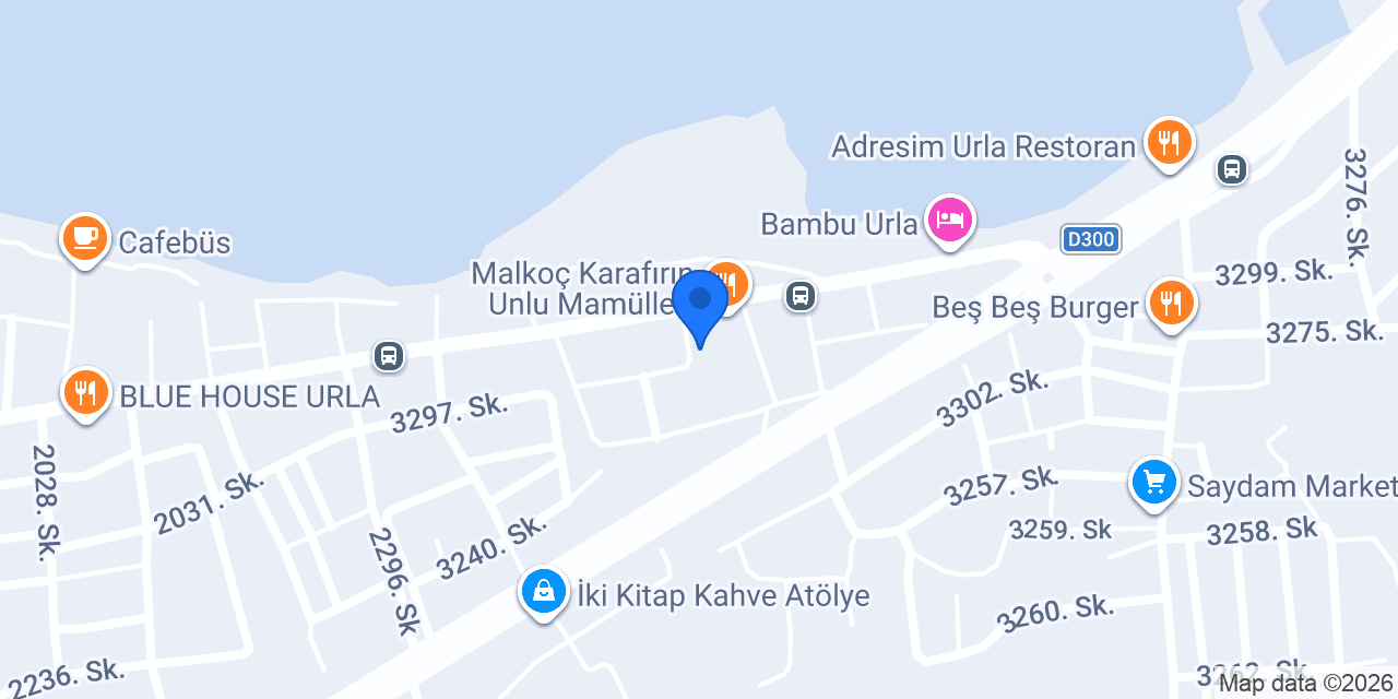 Özel Urla Mavi Anaokulu konumu