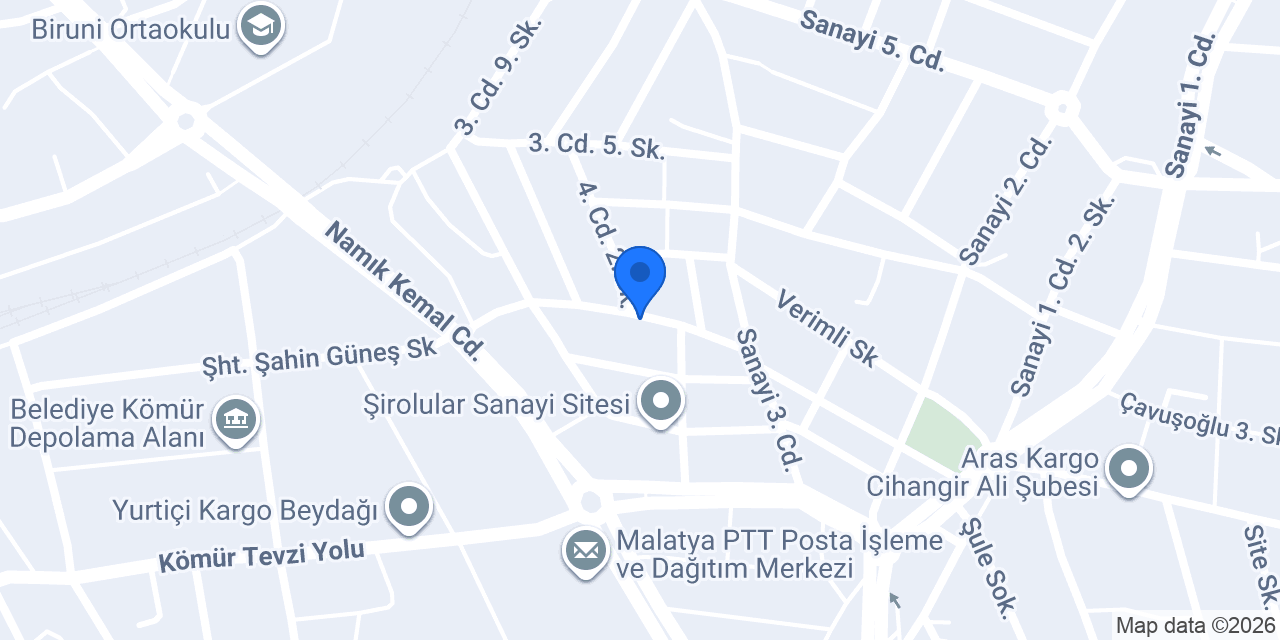 Kaçarlar Metal ve İmalat konumu