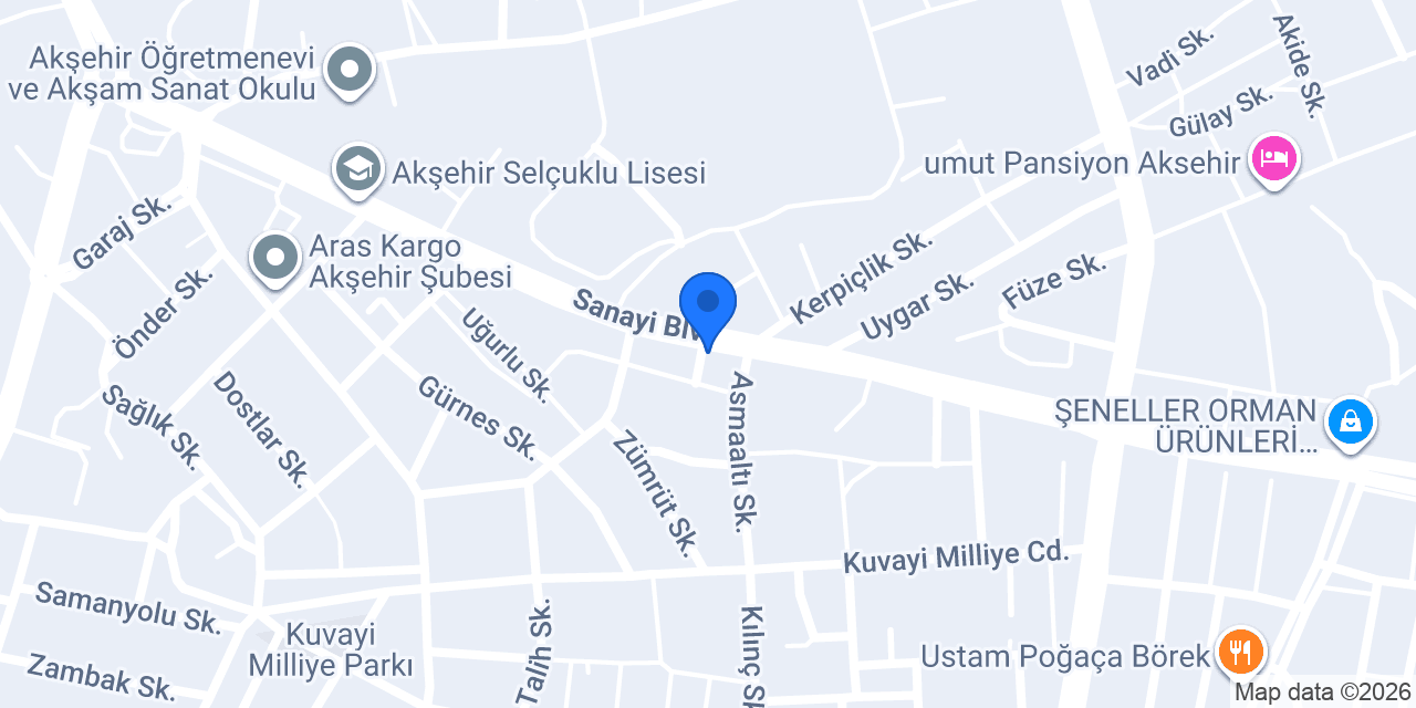 AHSEN Anahtarcı ve Çilingir konumu