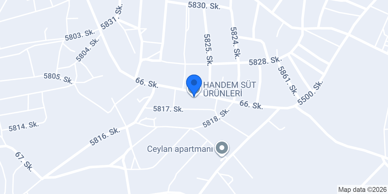 HANDEM SÜT ÜRÜNLERİ konumu