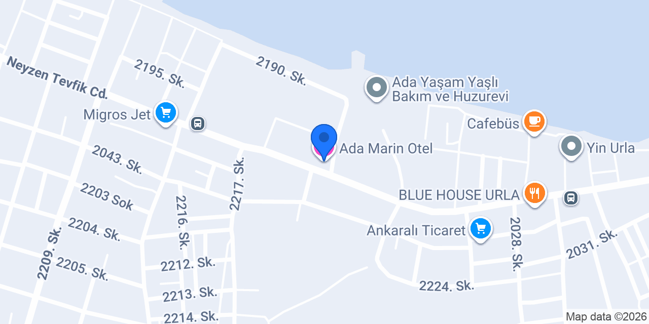 Ada Marin Otel konumu