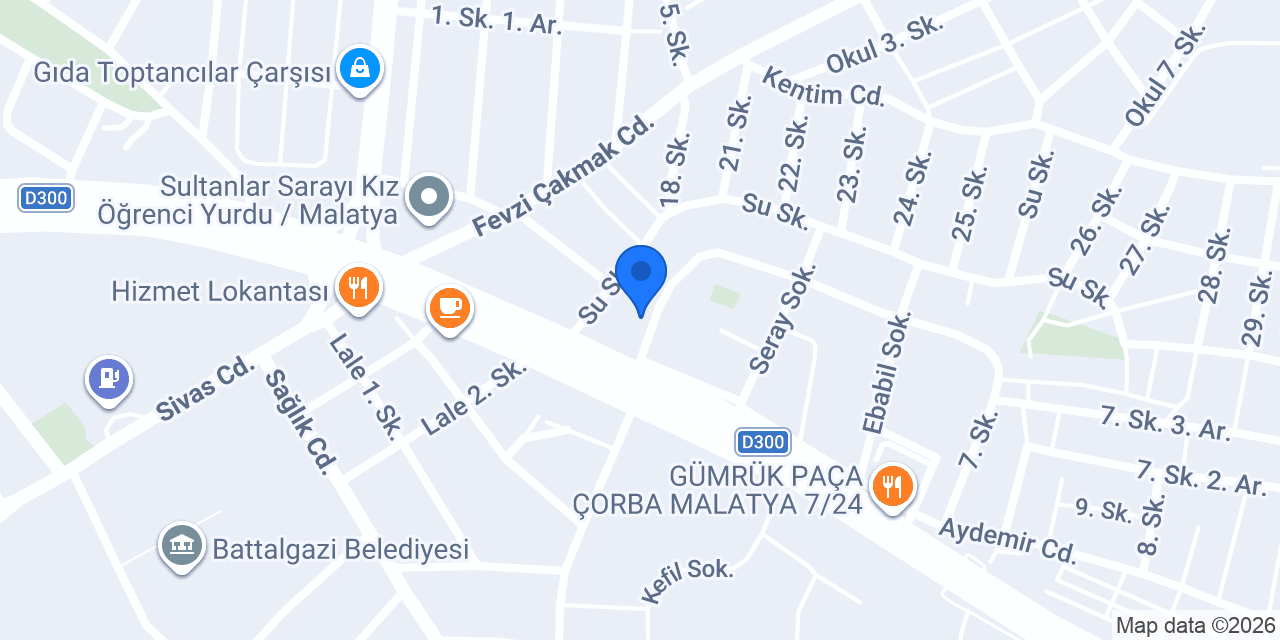 Malatya Matematik Evi konumu