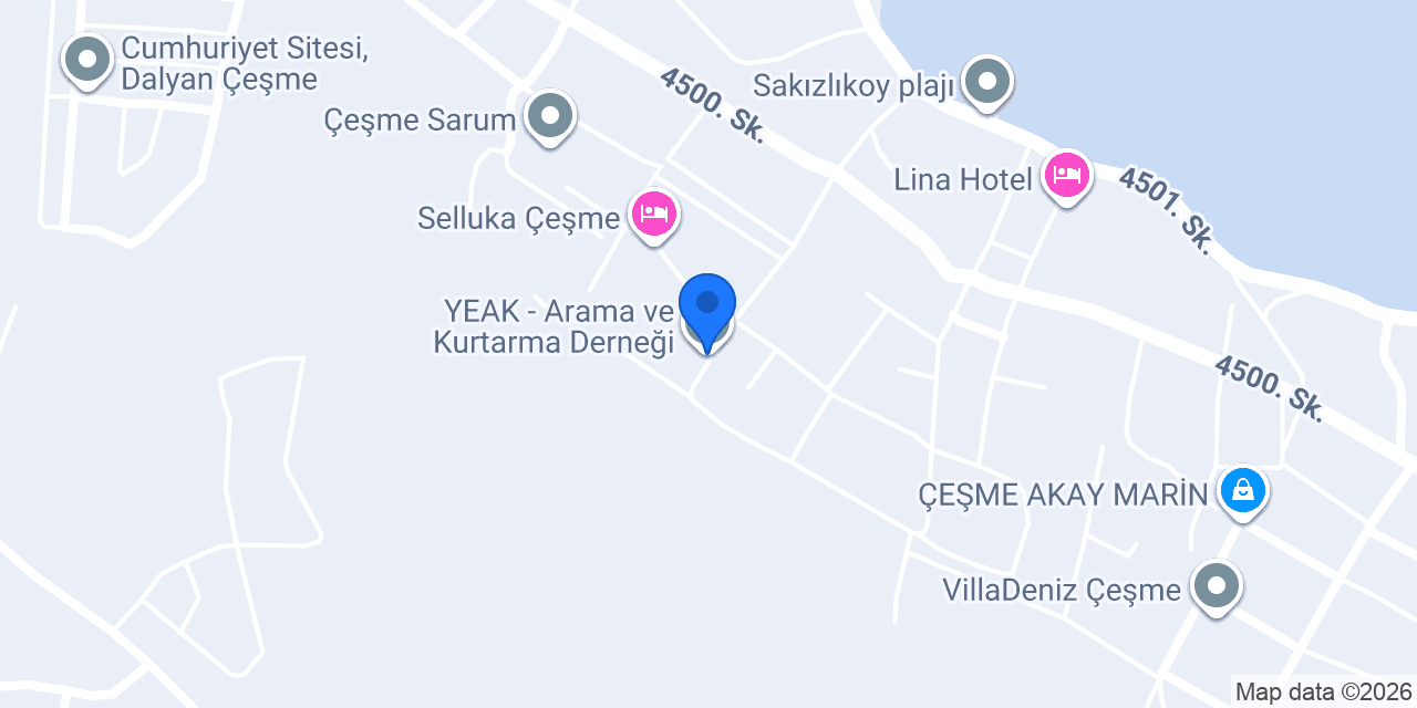 YEAK - Arama ve Kurtarma Derneği konumu