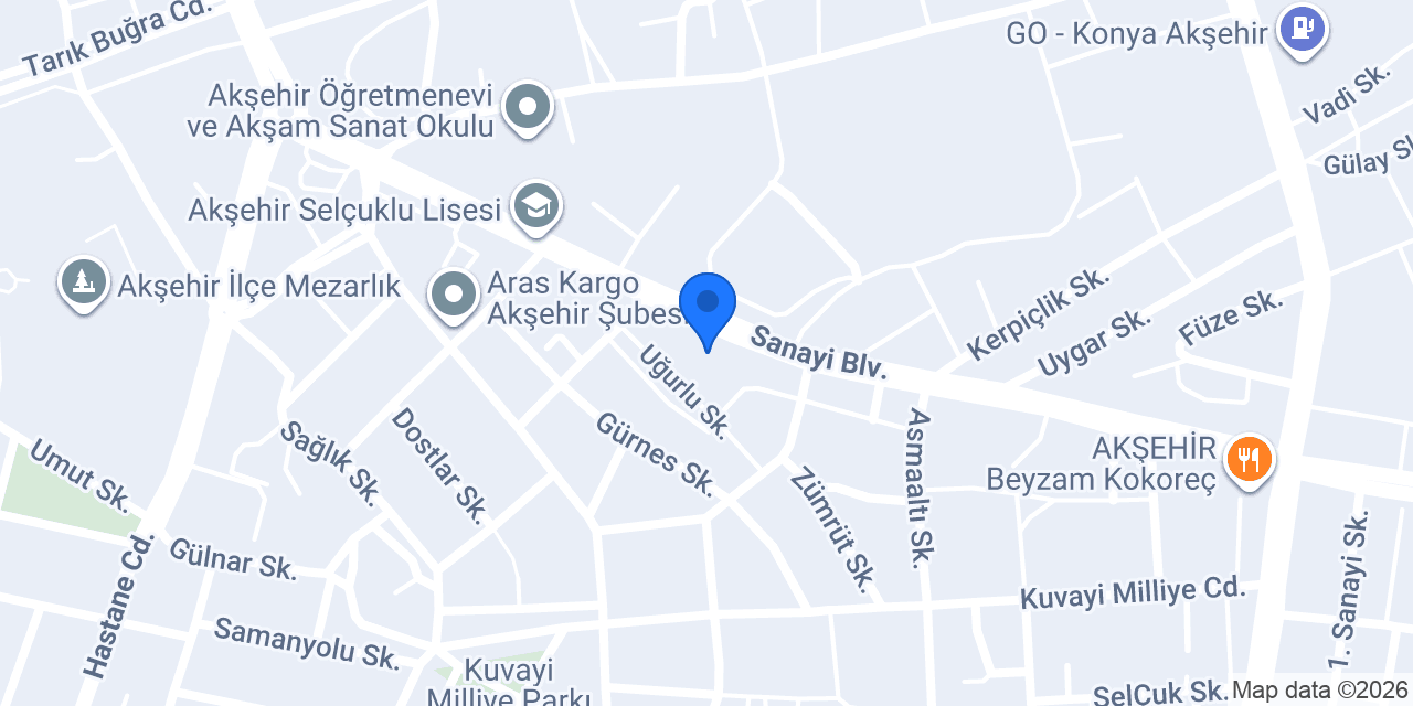 Gürel Oto Galeri konumu