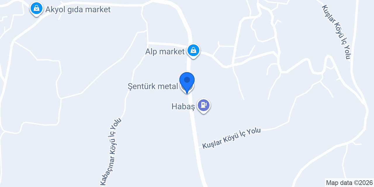 Şentürk metal konumu