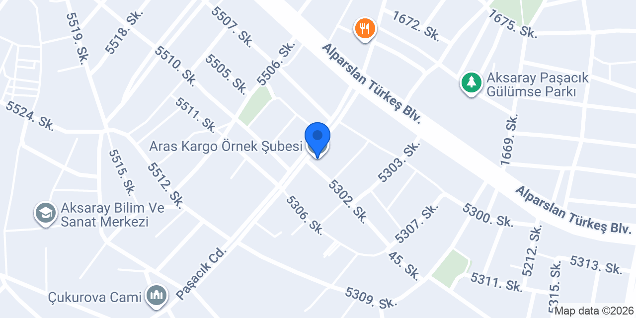 Aras Kargo Örnek Şubesi konumu