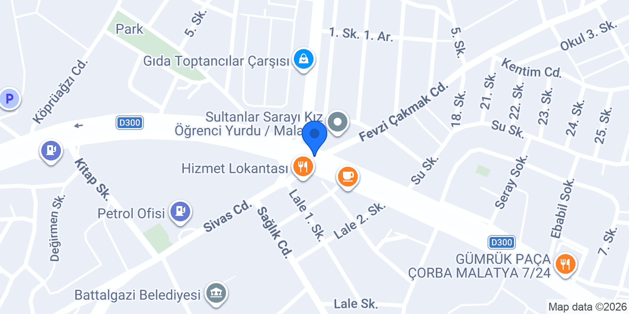 Malatya taksi konumu