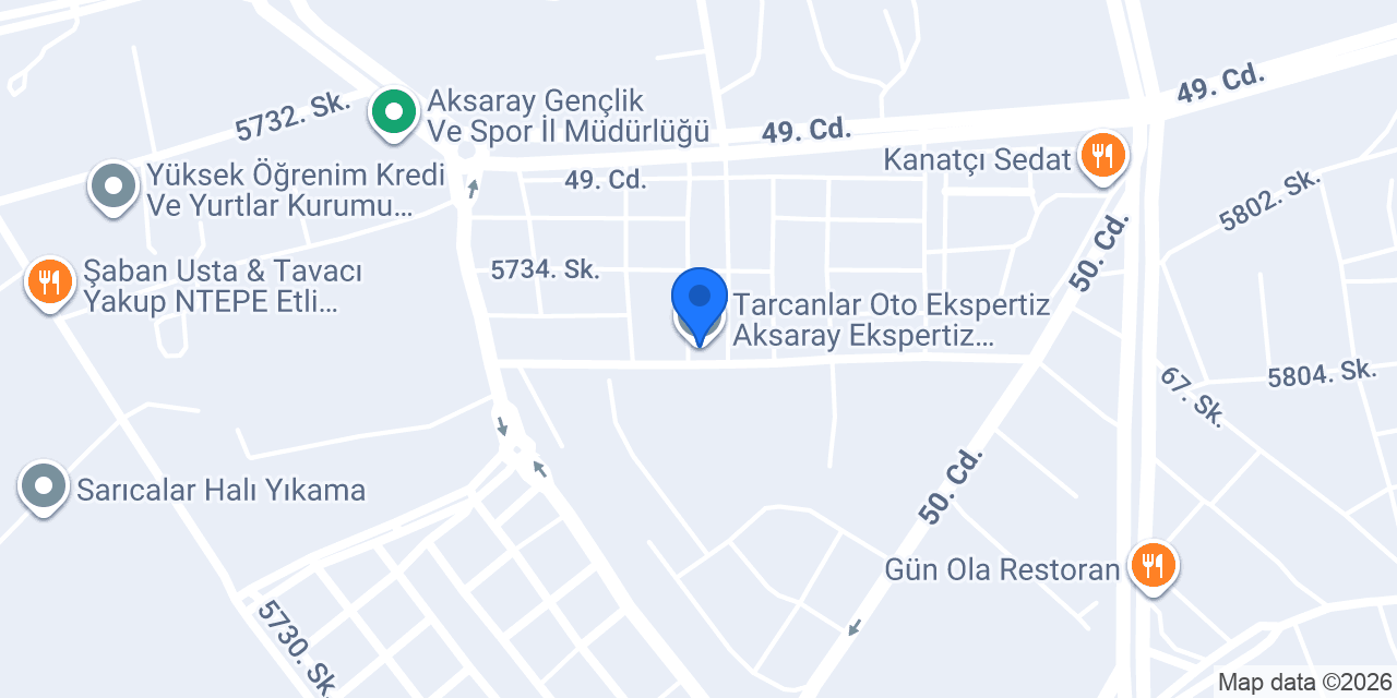 Tarcanlar Oto Ekspertiz Aksaray Ekspertiz Aksaray Oto Ekspertiz konumu
