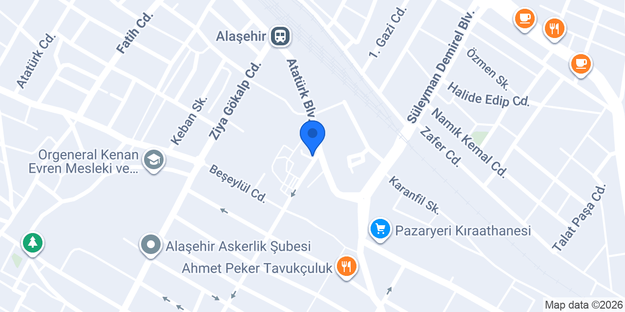 Alaşehir Çiçek Taksi konumu