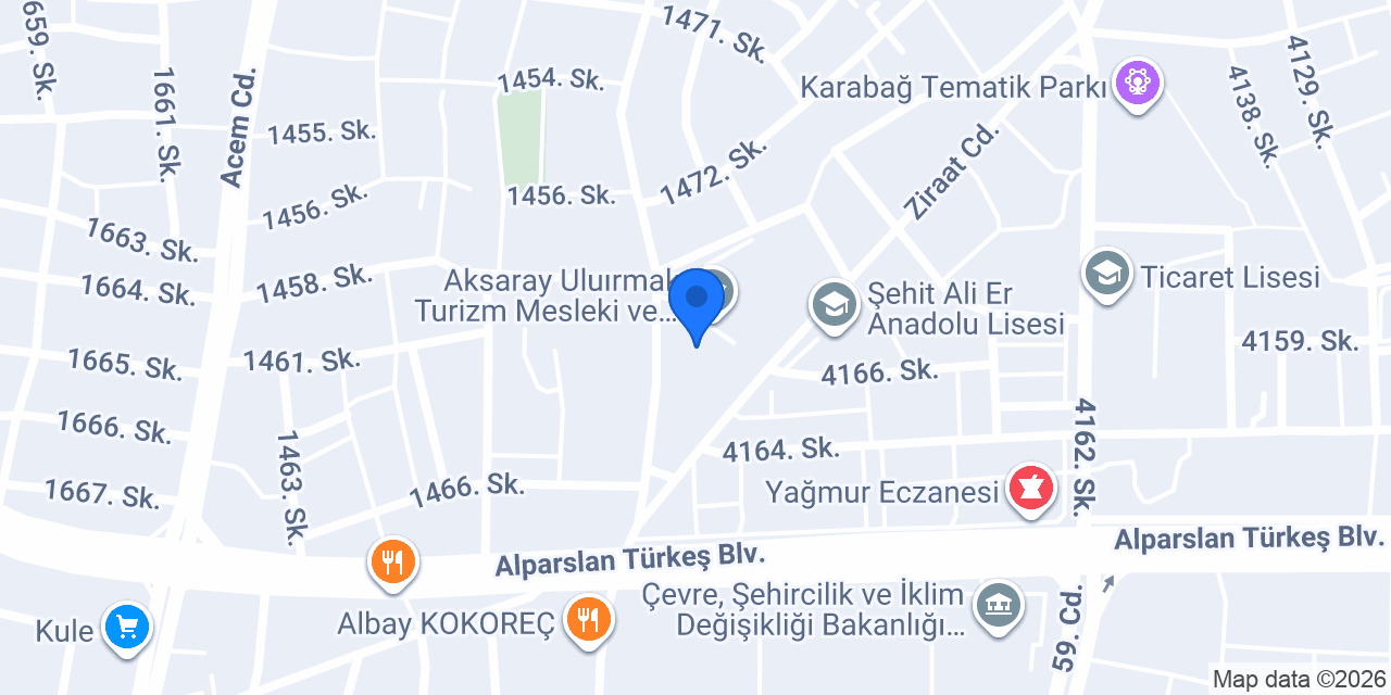 Gelveri konumu
