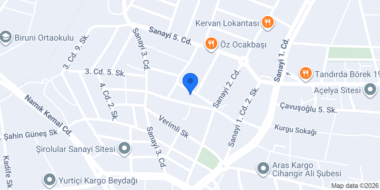 Kaya kereste ve mobilya konumu