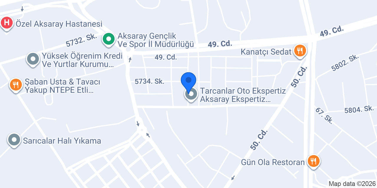 Dynobil Aksaray Merkez Oto Ekspertiz konumu