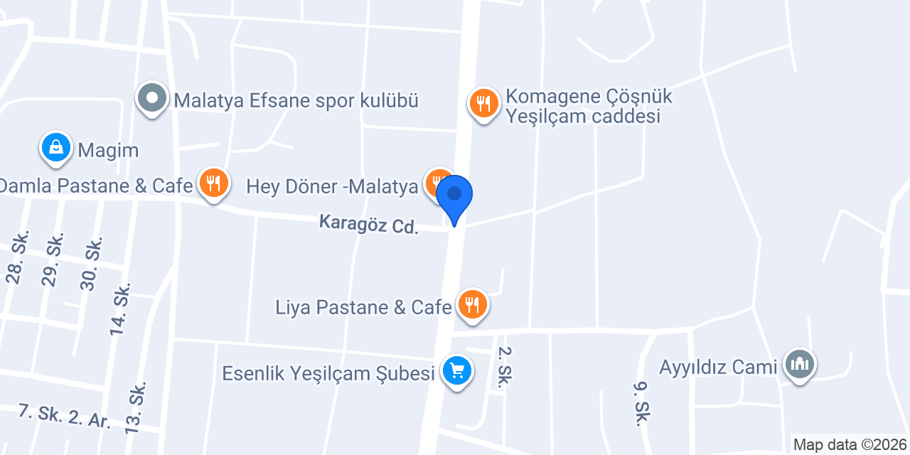 Köşkeroğlu Et ve Süt Ürünleri konumu