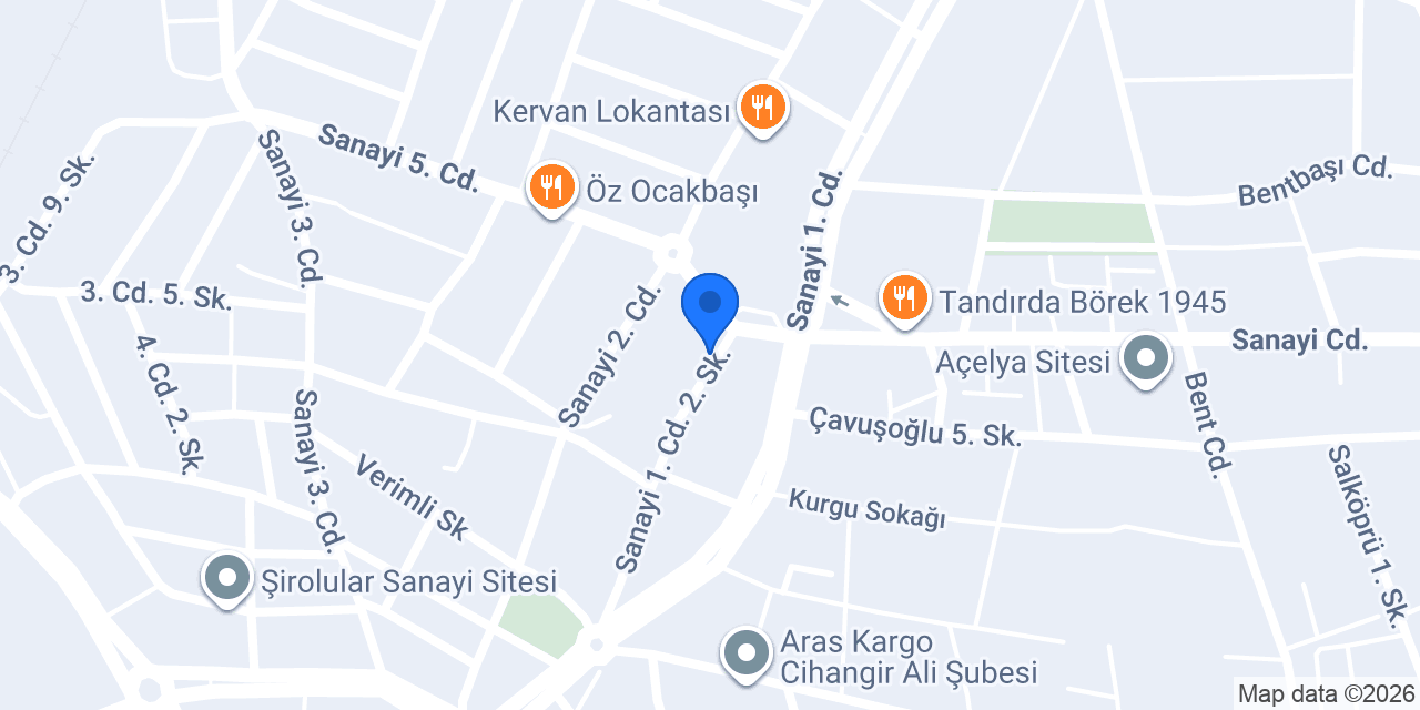 Güvenel TURBO Servisi konumu