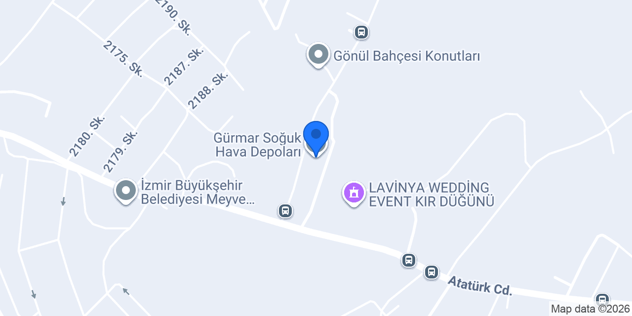 Gürmar Soğuk Hava Depoları konumu