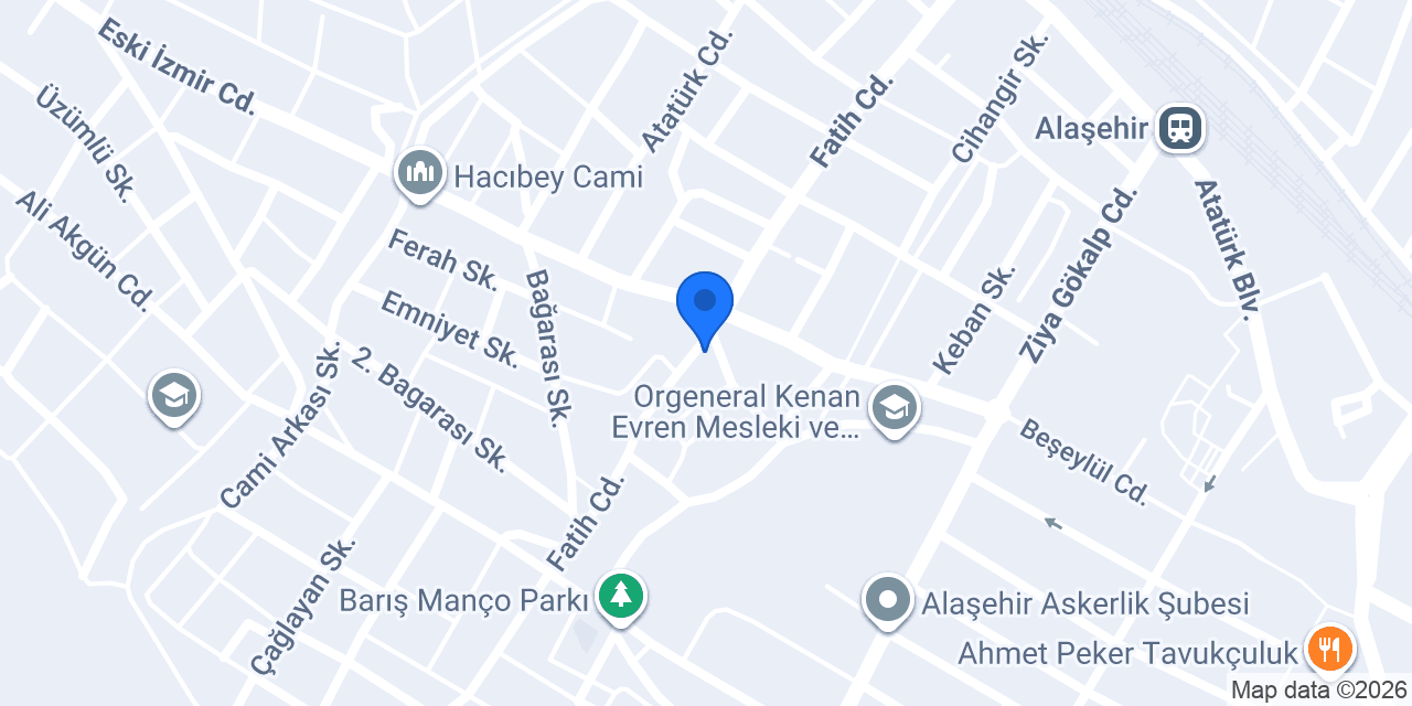 Hacıbey Ekmek Fırını konumu