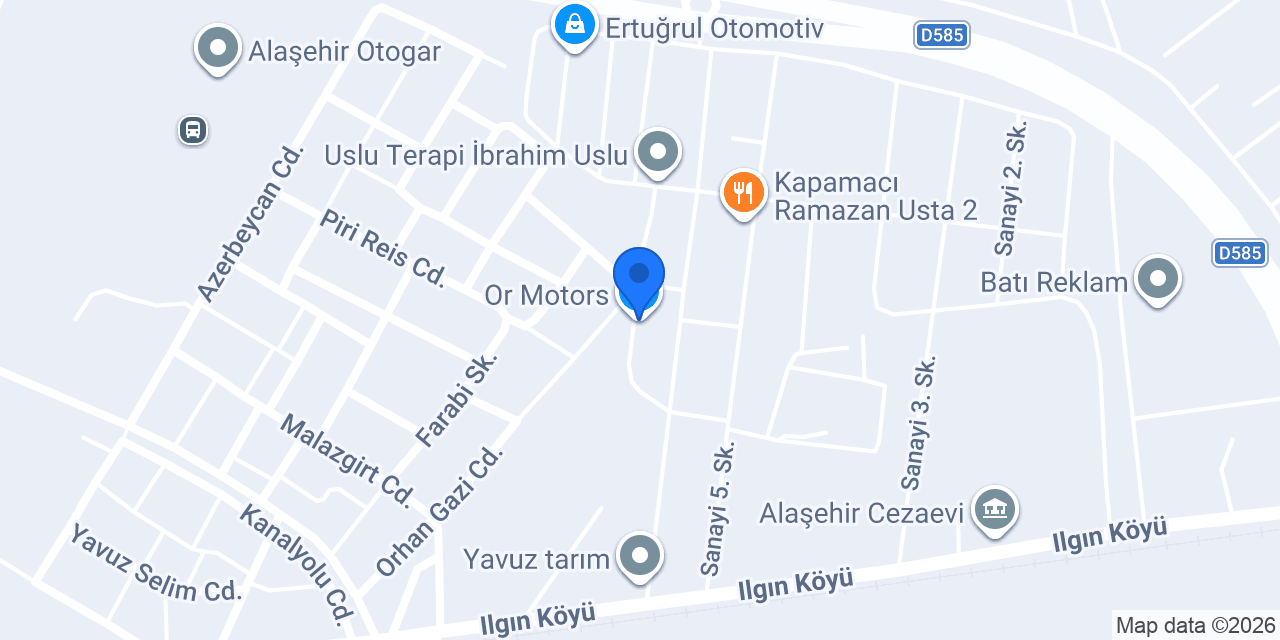 Or Motors konumu