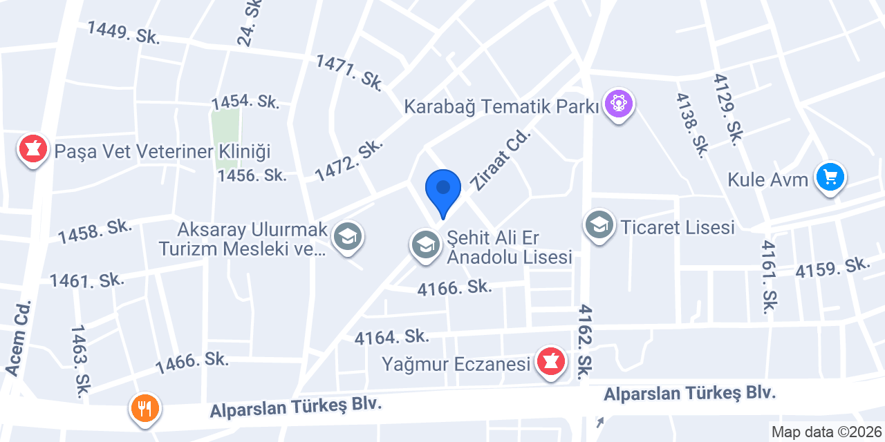 YİĞİT OTO KİRALAMA RENTE CAR Aksaray konumu
