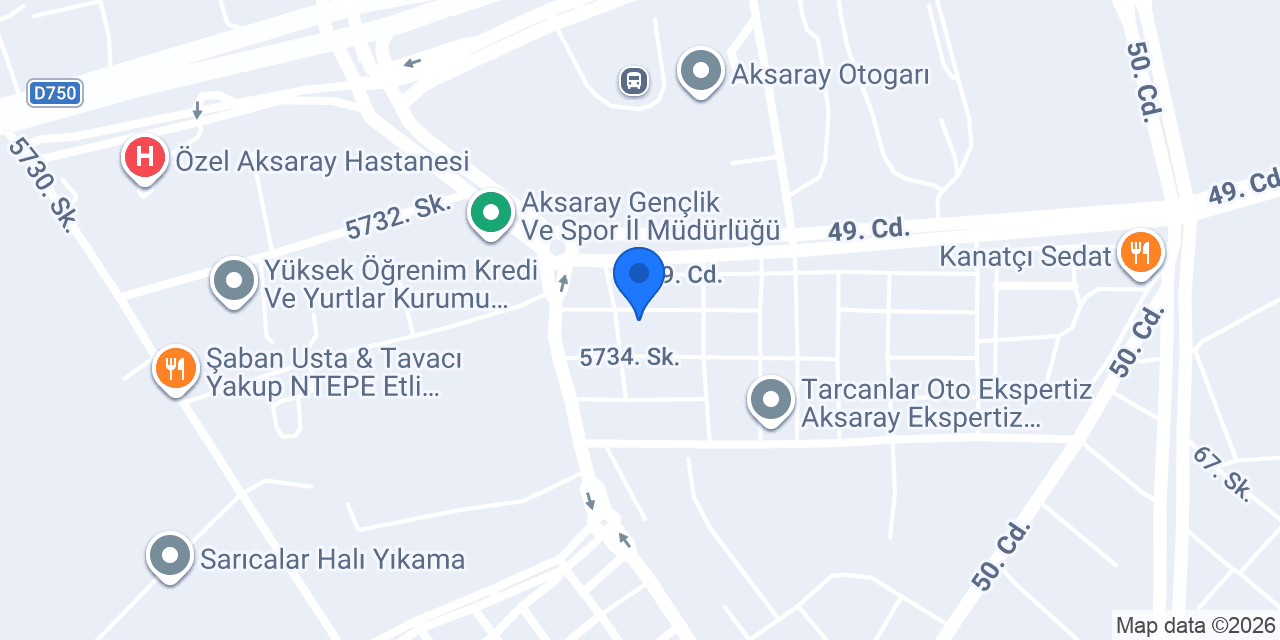 Aksaray 8 Noter konumu