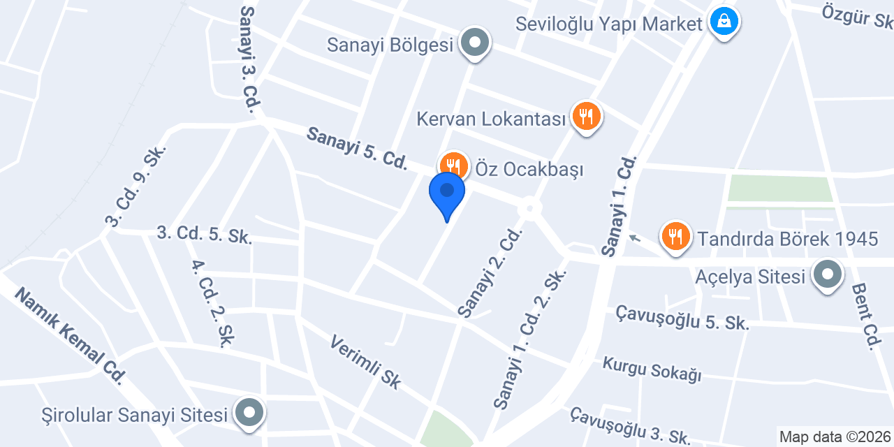 Erçakı Orman Ürünleri konumu