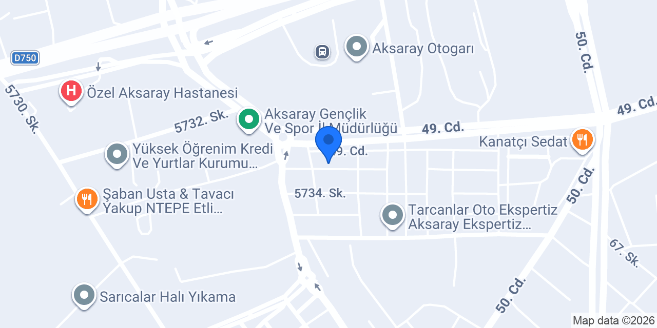 Pilot Garage Aksaray Oto Ekspertiz konumu