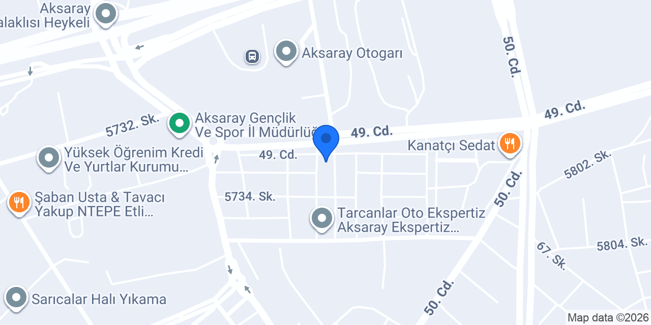 Computest Aksaray Oto Ekspertiz Merkezi konumu
