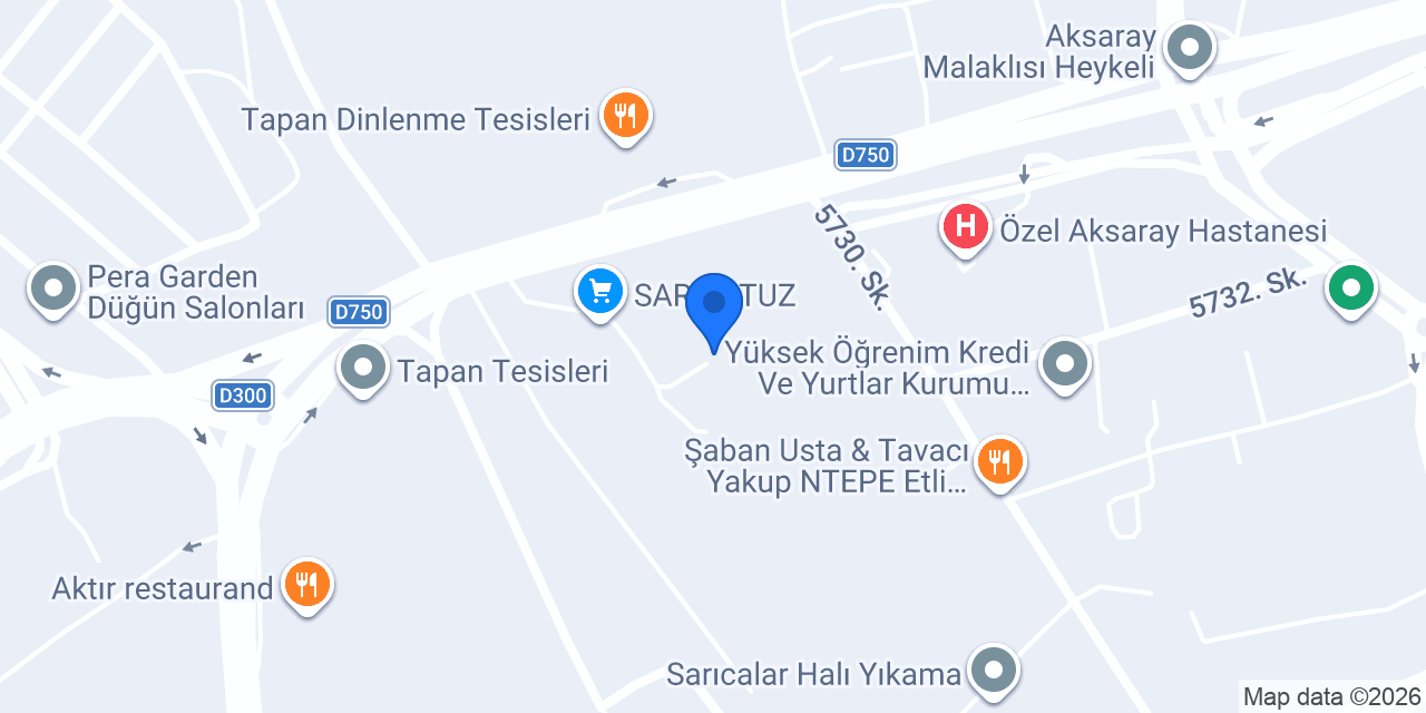 Aksaray Kız Yurdu konumu