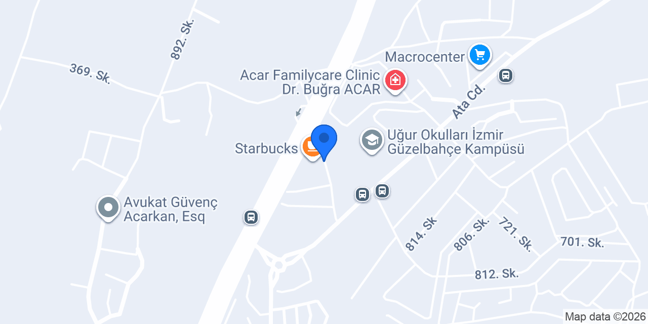 Route 95 Güzelbahçe konumu