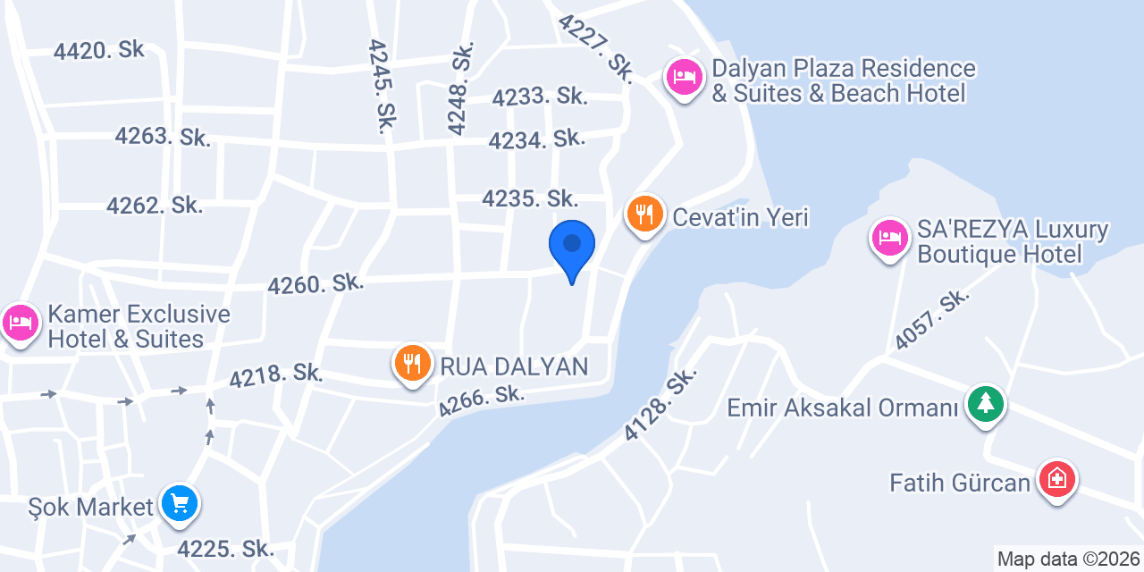 Dalyan Elit Apart konumu