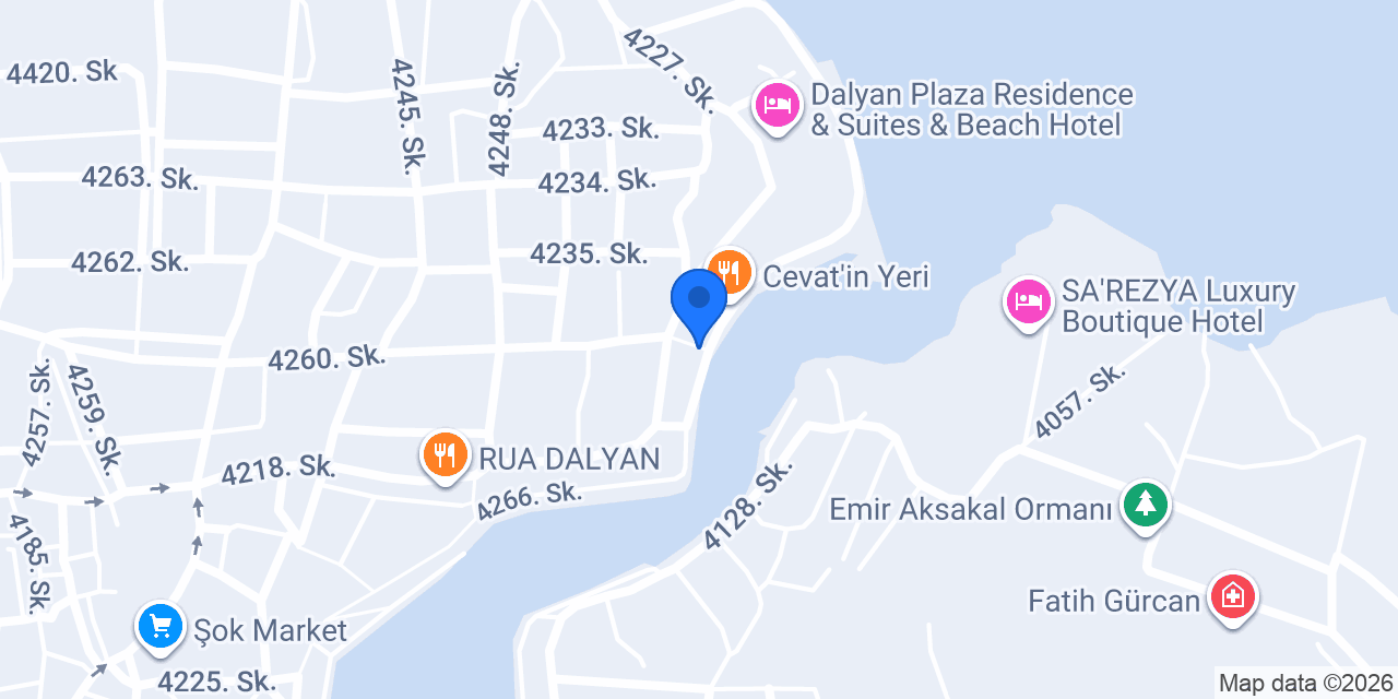 ALARGA RESTAURANT DALYAN konumu