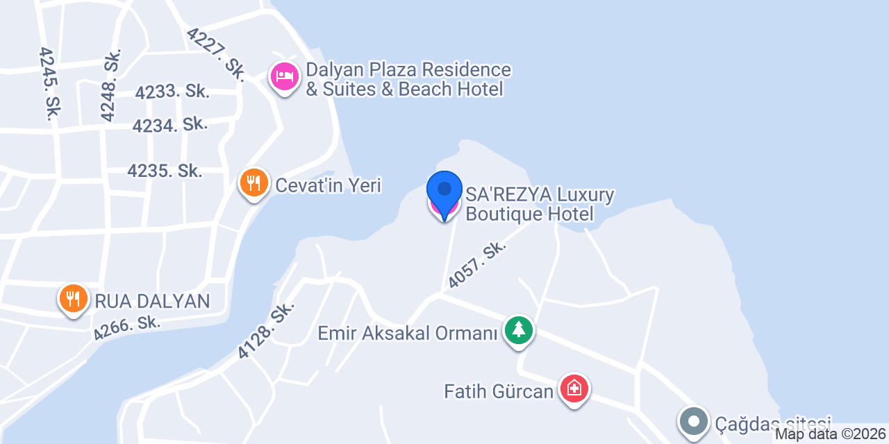 SA'REZYA Luxury Boutique Hotel konumu
