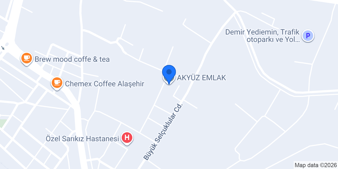 AKYÜZ EMLAK konumu