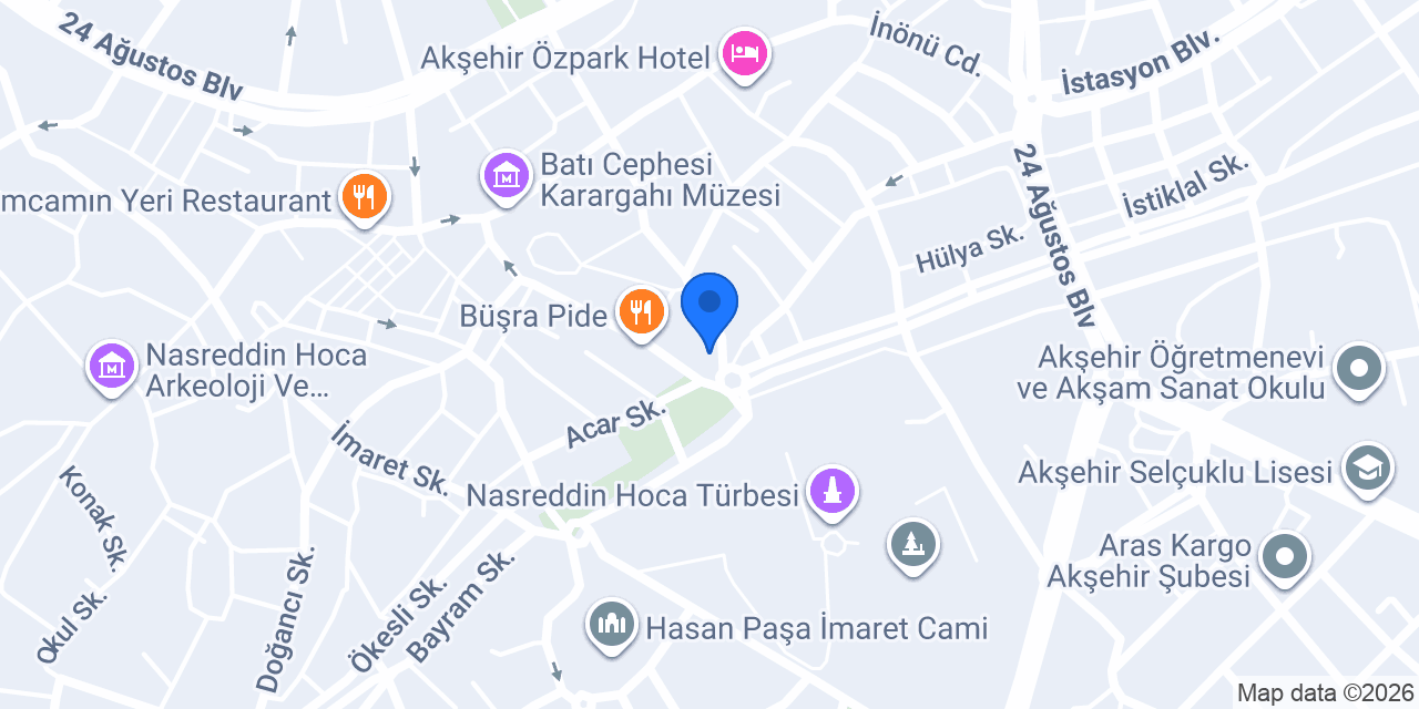 Şahin Kuyumculuk konumu