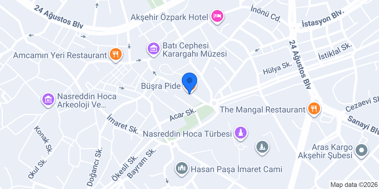 Büşra Pide konumu