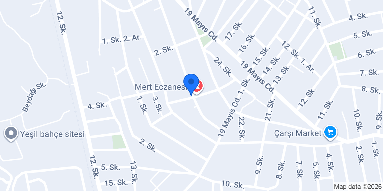 Yeşiltepe Eczanesi konumu