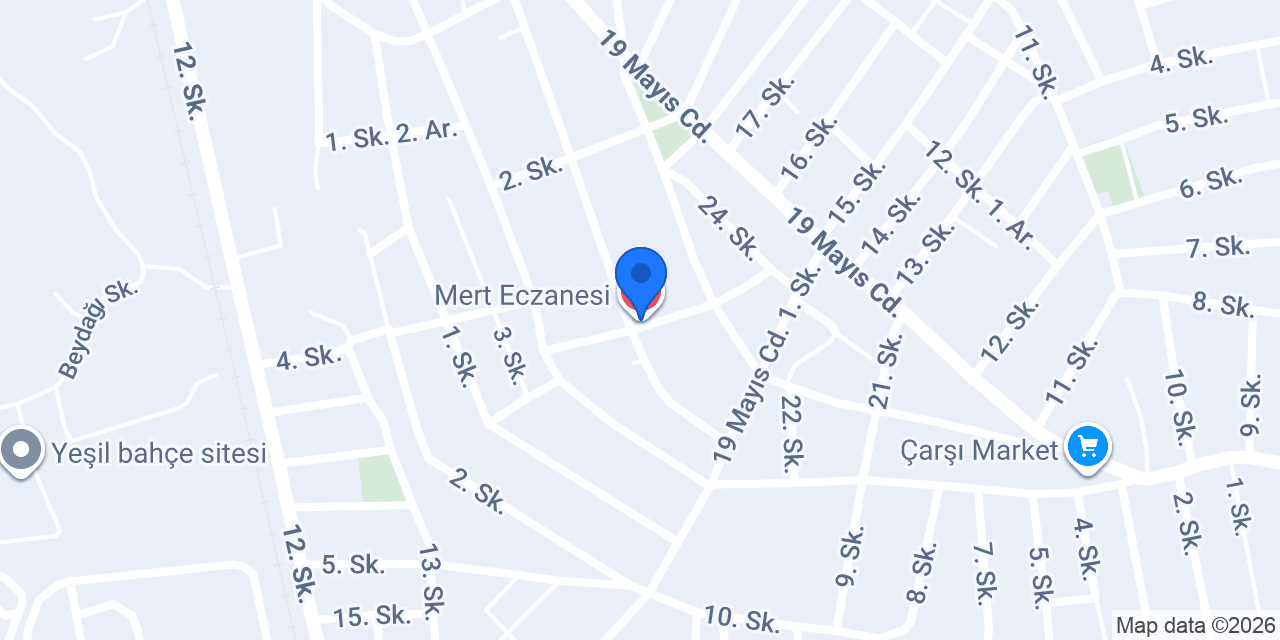Mert Eczanesi konumu