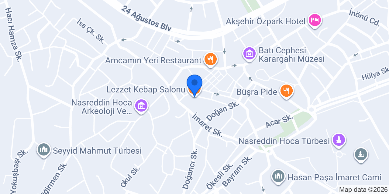 Hayal Emlak Akşehir konumu