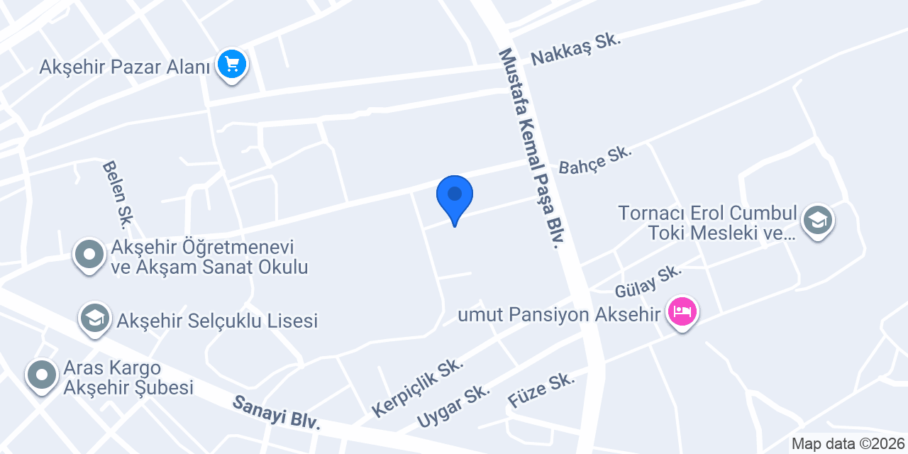 Selçuklu Erkek Öğrenci Yurdu konumu