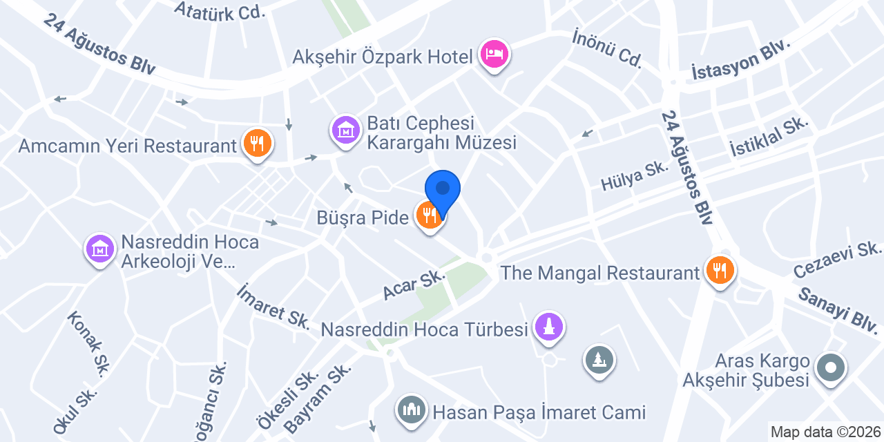 Çınar Optik konumu