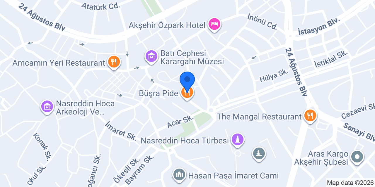 Bosch Akşehir - Anadolu AVM konumu