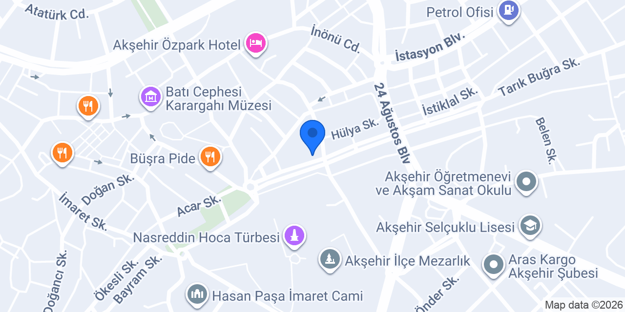 TEKSU Yapı Malzemeleri konumu