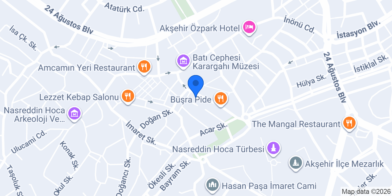Ganioğlu Hukuk Bürosu konumu