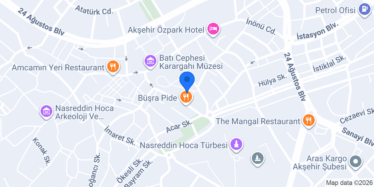 ESAT İÇEN KUAFÖR AKŞEHİR konumu