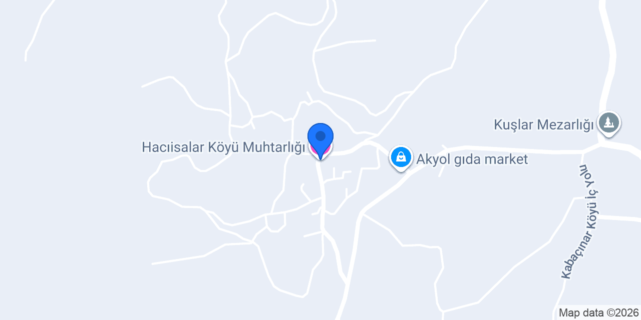 Hacıisalar Köyü Muhtarlığı konumu