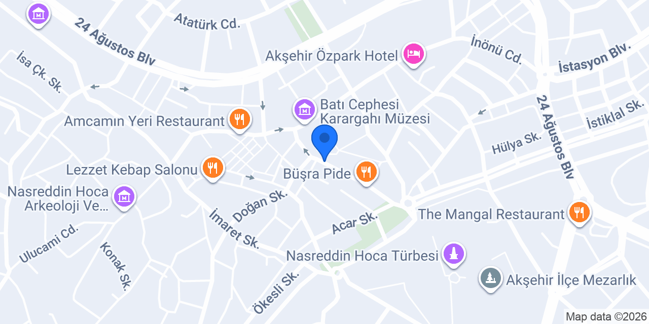 Psikolog Emre Köle - Akşehir konumu
