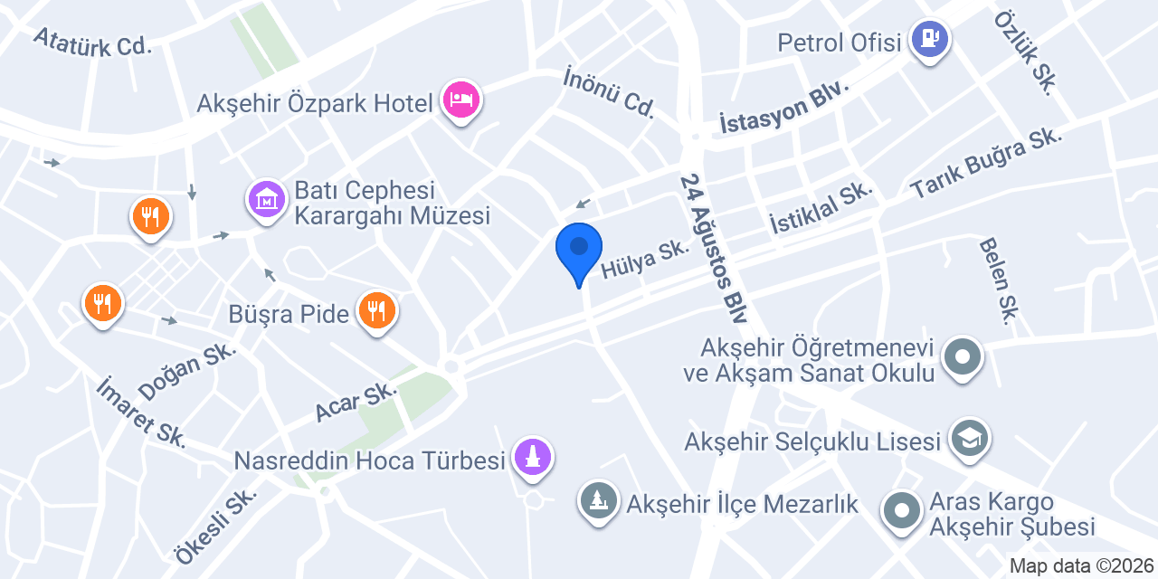 Amerikan Kültür Derneği Dil Okulları konumu
